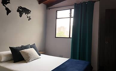 Apartamento-en-Laureles-2 Apartamento Amoblado en Laureles - Habitación